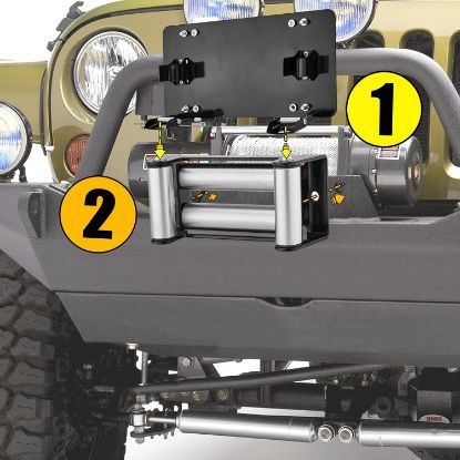 صورة قاعدة رقم سيارة على مقدمة ونش