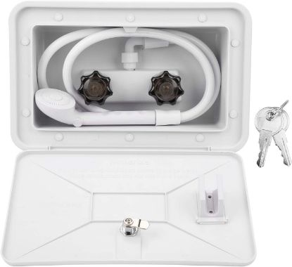 صورة صندوق خارجي طقم دش  ابيض