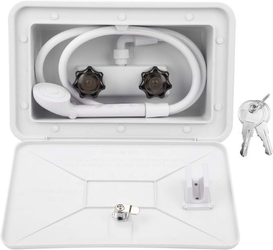 صورة صندوق خارجي طقم دش  ابيض