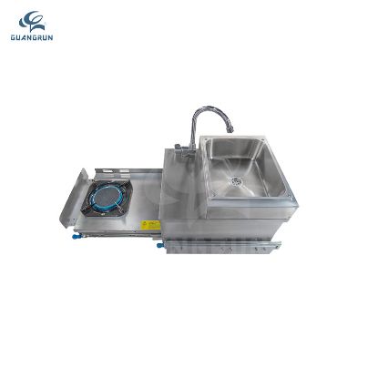 صورة صندوق مطبخ كامل مغسلة مع غاز