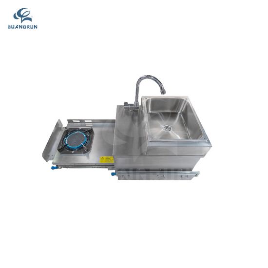 صورة صندوق مطبخ كامل مغسلة مع غاز